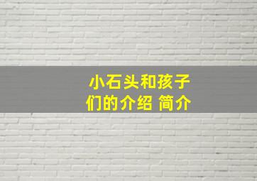 小石头和孩子们的介绍 简介